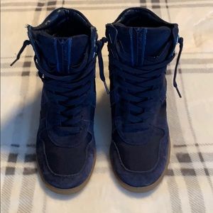 Sam Edelman Bennett High Top Wedge Sneaker.